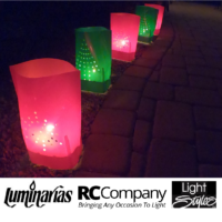BLUE ELECTRIC luminary pathway light SLEEVES NO DIE CUT RC brand solid