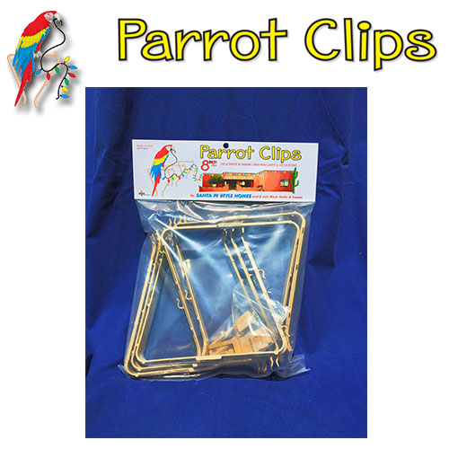 Parrot Clips 8 Inch 5 clip set Light Styles
