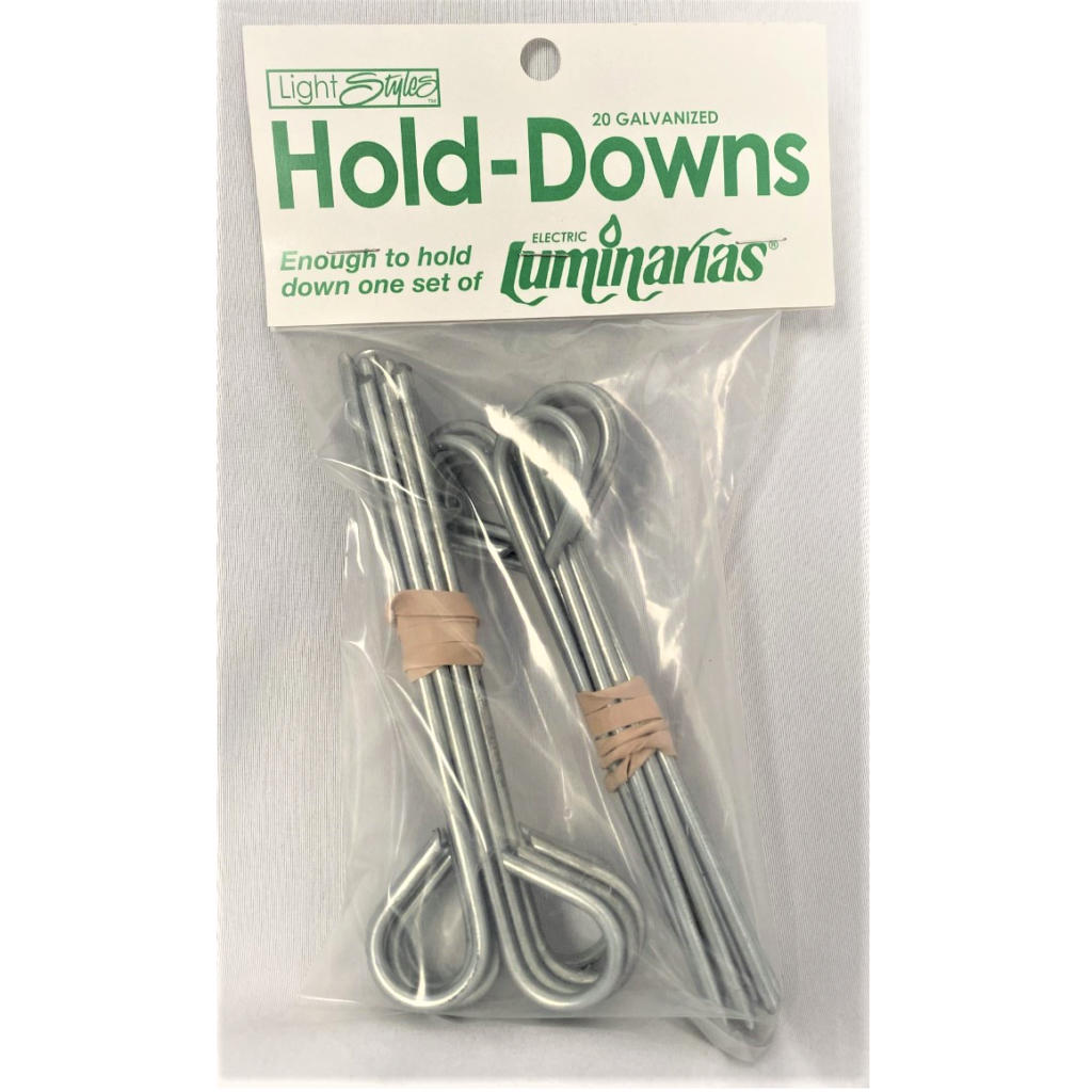 20pk Heavy Duty Galvanized HoldDowns RC Company Luminarias & More