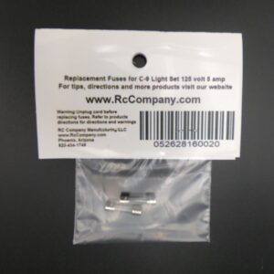 L10081 2 pack 125 volt 5 amp fuses Back by RC Company LLC