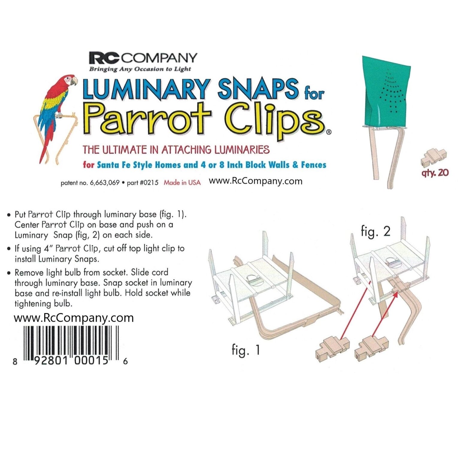 Directions & Videos RC Company Luminarias & More