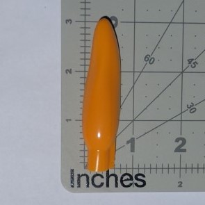 LED Yellow Chili Pepper with Measurements