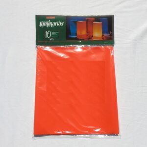 L10204 10 pack Orange Luminarias Sleeves