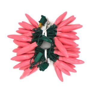 C16550 50 LED Pink Chili Pepper Lights bunched by RC Company LLC