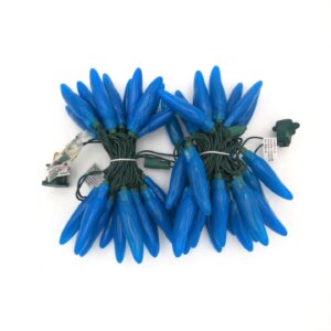C16850 50 LED Blue Chili Pepper Lights bunched by RC Company LLC