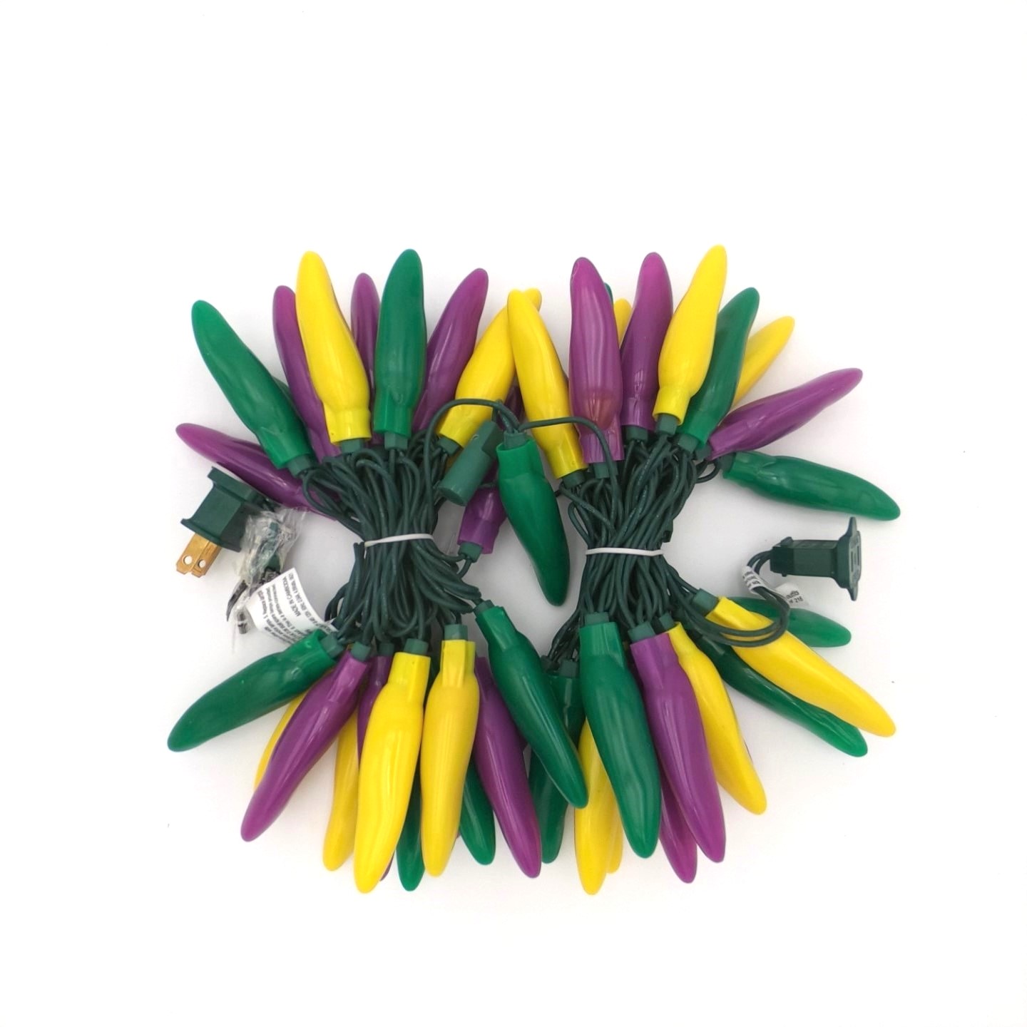 C17150 50 LED Mardi Gras Chili Pepper Lights bunched by RC Company LLC