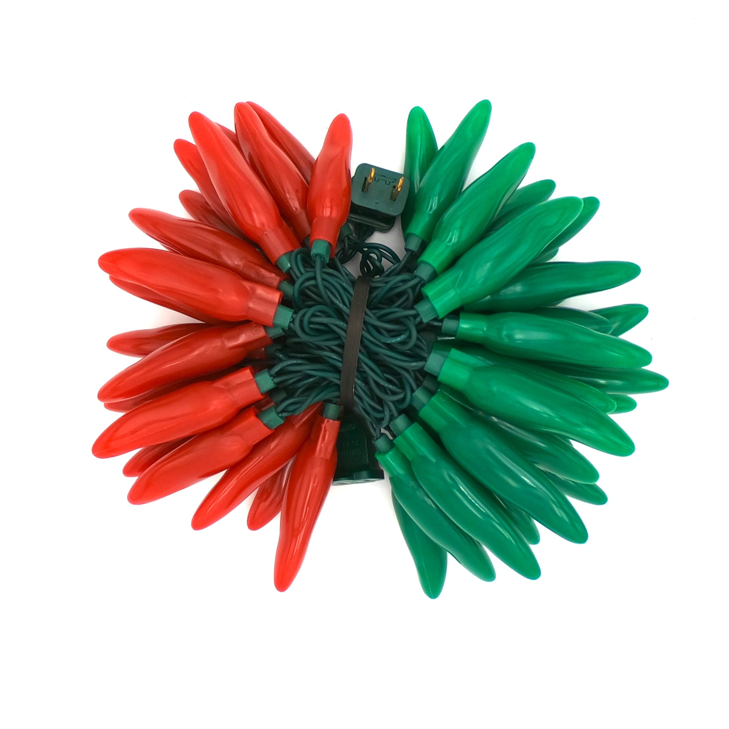 C17250 50 LED Christmas Chili Pepper Lights bunched by RC Company LLC