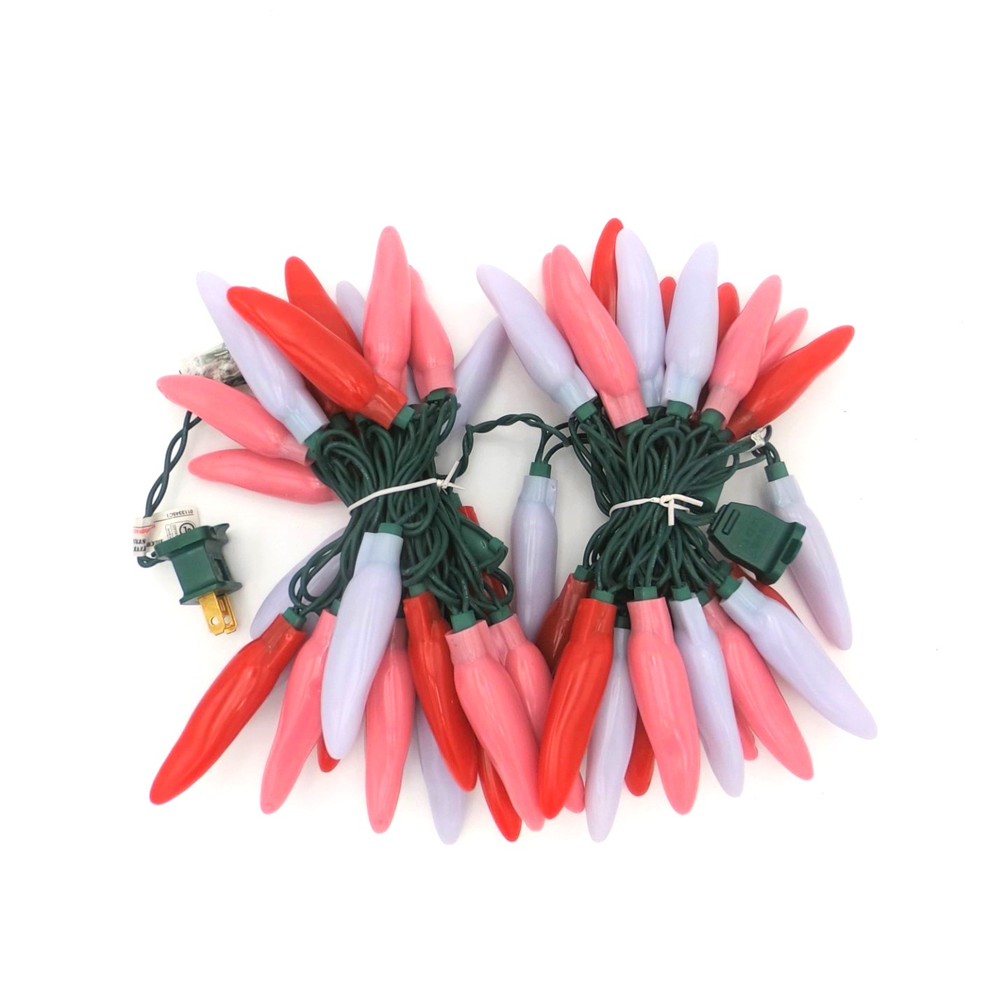 C17750 50 LED Sweetheart Chili Pepper Lights bunched by RC Company LLC