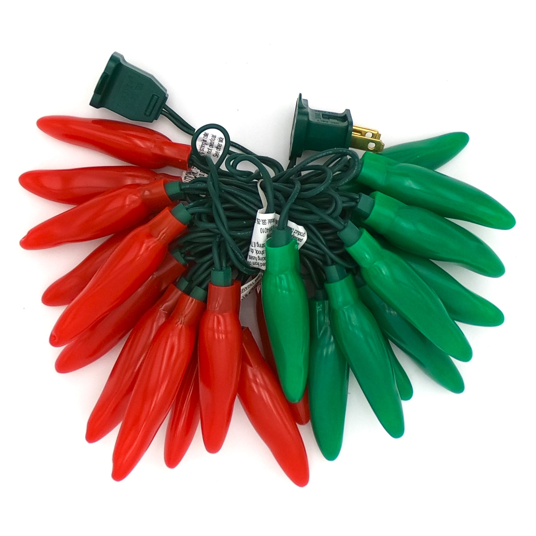 C17225 25 LED Christmas Chili Pepper Lights Bunched by RC Company LLC