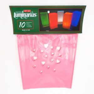 L14314P 10pk Die-Cut Pink Hearts Sleeves front by RC Company LLC