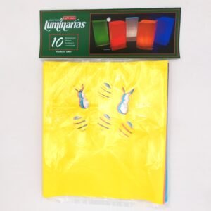 L10401 10 pack Pastels (Yellow Pink Blue Purple) Bunnnies & Eggs Luminarias Sleeves Front by RC Company LLC