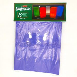 L10402 10 pack Pastel Purple Bunnies & Eggs Luminarias Sleeves Front by RC Company LLC