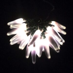C16425 25 LED White Chili Pepper Lights Bunched light by RC Company LLC