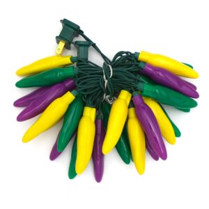 C17125 25 LED Mardi Gras Chili Pepper Lights Bunched by RC Company LLC