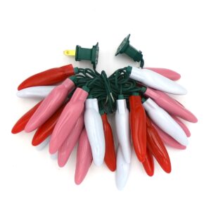 C17725 25 LED Sweetheart Chili Pepper Lights Bunched by RC Company LLC