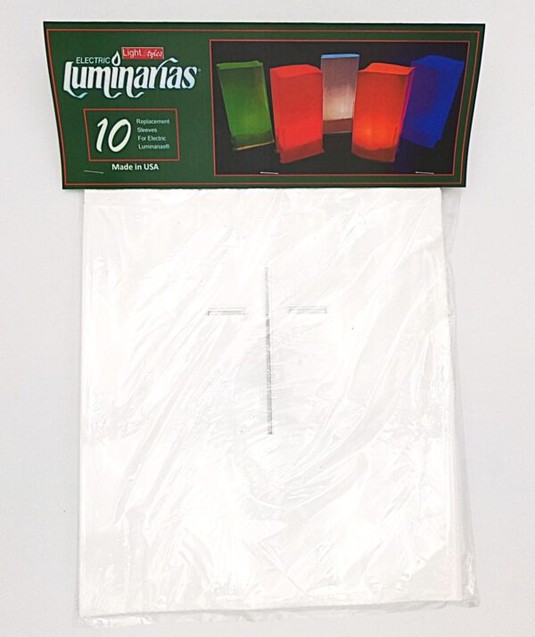 L10777 10 pack White Cross Sleeves Sealed Front by RC Company LLC